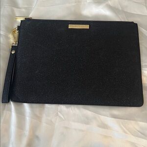 Katie Loxton Black Glitter Pouch - NWT